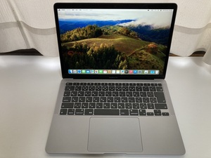 美品 MacBook Air 2020 M1 A2337 MGN73J/A 16GB/512GB スペースグレー