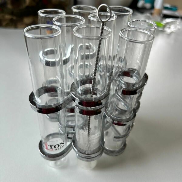 Dulton Link Vase シルバー試験管のようなフラワーベース ガラス 花瓶