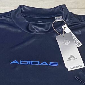  новый товар * Adidas Golf графика embo Sprint . пот скорость . короткий рукав mok шея рубашка / Legend чернила / размер O/ стоимость доставки 185 иен 