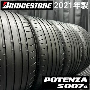 21年製★ブリヂストン ポテンザ S007A 225/45R17 4本 №B240605-B4 VW ゴルフ/MINI F54クラブマン/BMW Z4 Z3 3シリーズ/インプレッサ等