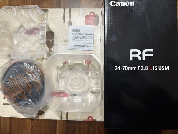 Canon キャノン CANON LENS RF 24-70mm F2.8 L IS USM 元箱 マニュアル レンズケース レンズ無し