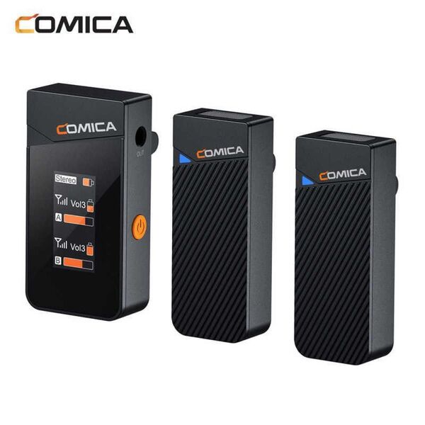 COMICA 2.4G デュアルチャンネル ミニワイヤレスマイク VimoC2