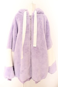 TRAVAS TOKYO / back Logo fur Parker F lavender O-24-05-30-1129-PU-CO-YM-OS