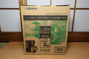  unused storage goods ZOJIRUSHI coffee maker EC-AK60-TD Zojirushi out box attaching .. through home Cafe regular strong dark brown 