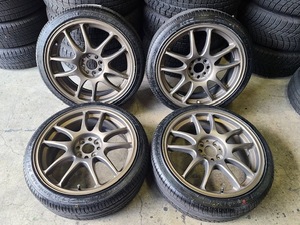 WORK エモーション　CR Kai 195/40Ｒ17　新品タイヤ付き　ハブ60ミリ