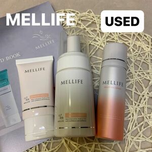 MELLIFE メリフ バブルトナー 化粧水・ブライトヴェールセラム 美容液・バリアクリーム 使用品 3点セット