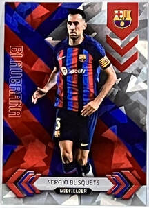 【ブスケッツ/Sergio Busquets】2023-24 Topps Barcelona Official Team Set Blaugrana Icy Parallel