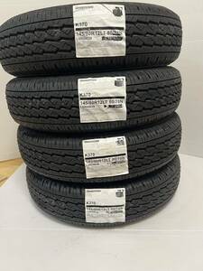 期間限定送料includedNew item未使用　４本set　　Bridgestone(BRIDGESTONE) Tires　Ｋ370　145/80Ｒ12　80/78Ｎ