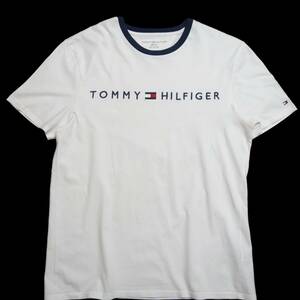 331■トミーヒルフィガー TOMMY HILFIGER 刺繍ロゴ 半袖Tシャツ/XLサイズ （クリーニング済）【送料300円】