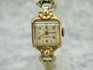 [ поставка со склада магазин ]TOREX 14K 14 золотой чистое золото полная масса 11.1g механический завод женские наручные часы Швейцария производства .....