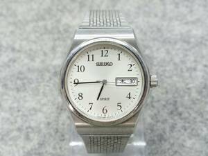 【蔵出し屋】SEIKO　セイコー スピリット 7N93-7000 シルバー文字盤 デイデイト　クオーツ メンズ 腕時計 