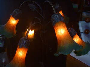 りりーランプ 6灯 マツヤマ工芸 ガラス テーブルランプ
