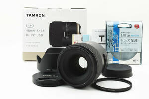 ★ほぼ新品級★タムロン TAMRON SP 45mm F1.8 Di VC USD キャノン 元箱付き★早い者勝ち！！★＃4064