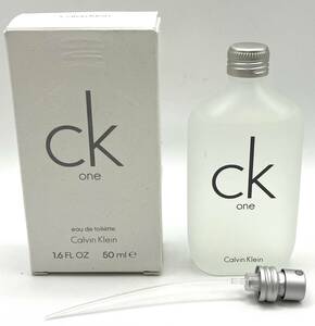 【8176】Calvin Klein カルバンクライン CK one シーケーワン EDT 50ml 香水 フレグランス 外箱付 残量ほぼ満量