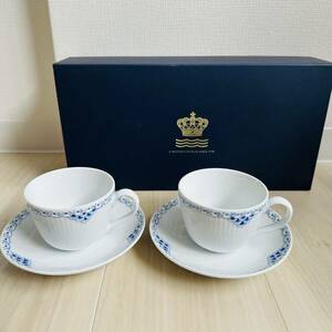 ロイヤルコペンハーゲン ROYAL COPENHAGEN プリンセスブルー カップ&ソーサー ペア 洋食器 ティーカップ 