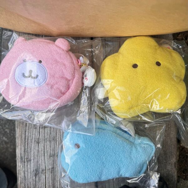ちいかわ ちいかわのくまさんポシェット ハチワレのおさかな うさぎのおほし 3点セット