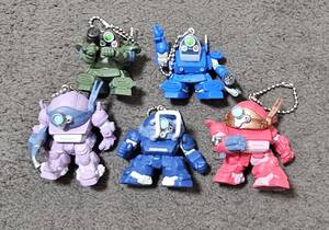 バンダイ製 装甲騎兵ボトムズ キーホルダー 5種 (ブルーティッシュドッグ、スナッピングタートル、スコープドッグなど)