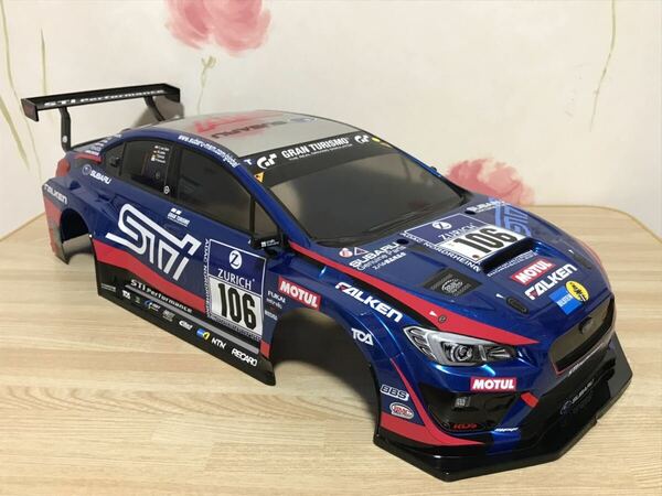 送料無料　1/10 タミヤ スバル WRX STI NBR チャレンジ レーシングカー 未走行 ラジコンボディ TAMIYA SUBARU CHALLENGE RACING CAR