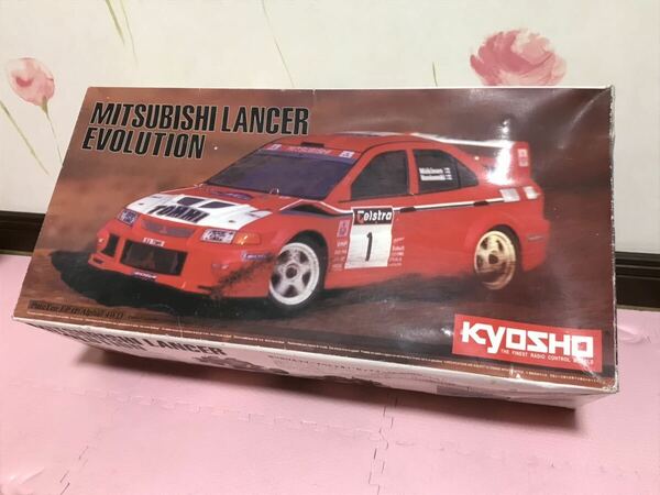 送料無料　1/10 京商 三菱 ランサー エボリューション ラジコン コントローラーセット KYOSHO MITSUBISHI LANCER EVOLUTION PERFEX 当時物