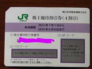 *JR East Japan stockholder complimentary ticket 1~9 number notification only 6 hours within notification 