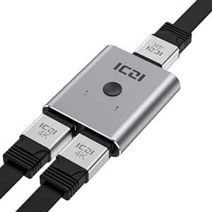 ICZI HDMI 切替器 【4K 60Hz 】双方向セレクター HDMI 分配器 1入力2出力/2入力1出力 1080P 120