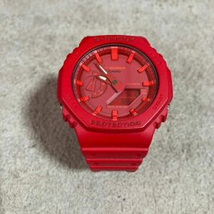 美品 G-SHOCK GA-2100-4AJF 腕時計 RED