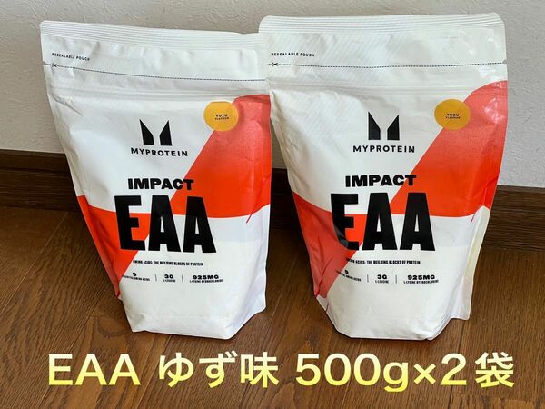 マイプロテイン EAA ゆず味 500g×2袋セット