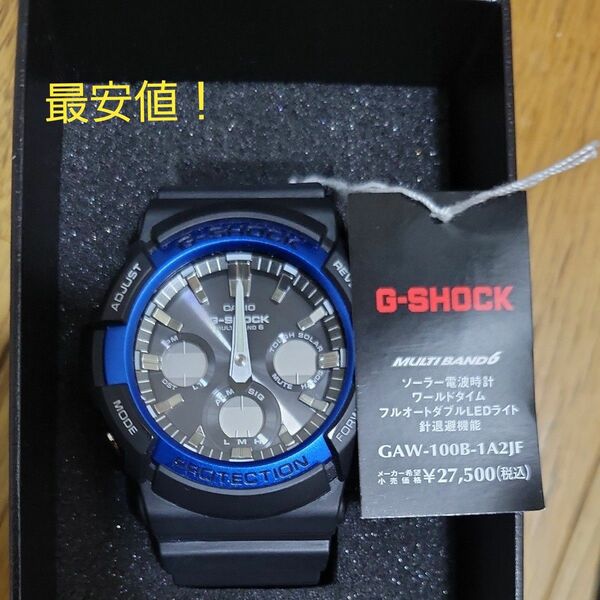 G-SHOCK GAW-100B-1A2JF ジーショック 腕時計 ブラック Gショック 時計 ブランド