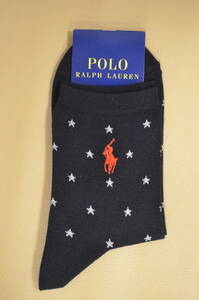 新品　未使用 　タグ付き　女性　POLO RALPH LAUREN 　ポロラルフローレン 　星柄クルー丈ソックス 　 送料無料