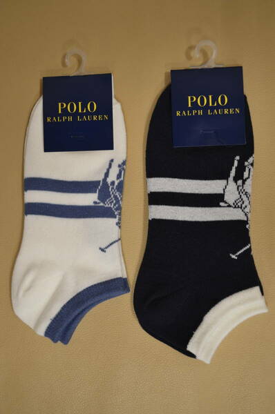 新品　未使用　女性　POLO RALPH LAUREN　 ポロラルフローレン　ショートソックス　２足セット　日本製　送料無料