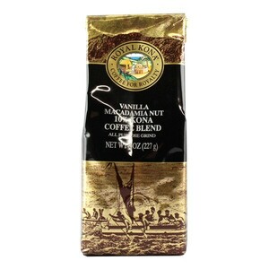 ロイヤルコナコーヒー バニラマカダミアナッツ 227g （8oz ） ROYAL KONA COFFEE コーヒー豆 （挽き豆 ）