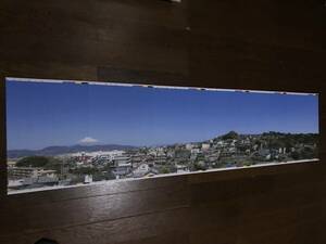 送料185円［N規格背景素材　W0.5mm厚］富士の見える丘陵の住宅地　6枚　