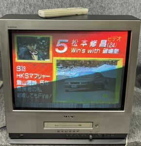  Sony SONYtolinito long электронно-лучевая трубка телевизор KV-21SVF1 цвет телевизор Trinitron 2000 год производства видеодвойка дистанционный пульт рабочий товар 