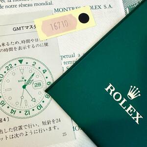 ROLEX ロレックス GMTマスター リファレンス & カラーシール 黒 16710