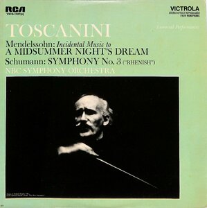 【輸入盤】LPレコード■アルトゥーロ・トスカニーニ■メンデルスゾーン：Mendelssohn A Midsummer Night's Dream■VICS-1337