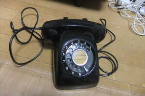  Showa Retro black telephone dial type operation not yet verification 650-C