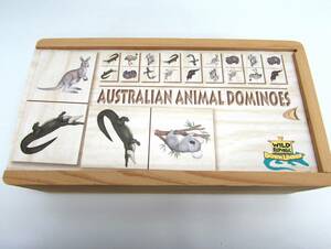 オーストラリアアニマルドミノ AUSTRALIAN ANIMAL DOMINOES ドミノ 積み木 ブロック 木製