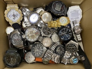 【要画像参照】腕時計　まとめ　100個　手巻き 自動巻き クォーツ SEIKO CITIZEN CASIO CYMA POLICE DEEZEL他