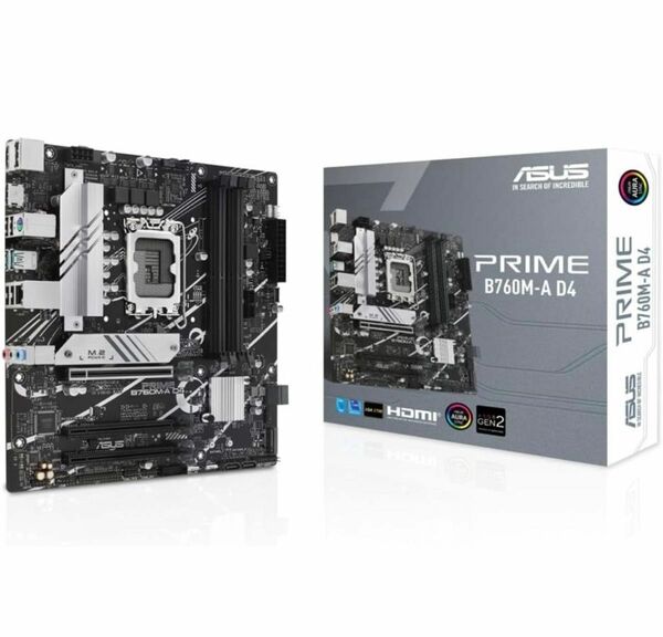 ASUS PRIME B760M-A D4 intel 第14・13・12世代 CPU対応 LGA1700 B760 マザーボード