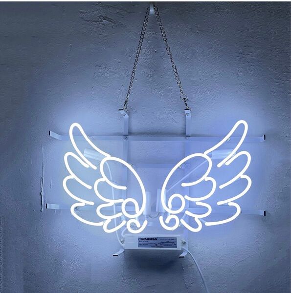 オーダーメイド ネオンサイン 天使の羽 ネオン管 STUDIO NEON LIGHT SIGN オリジナル ネオン看板 手作り
