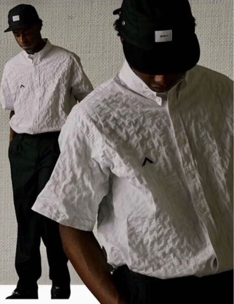 美品 22SS WTAPS BD SS COPO SUCKER. COOLMAX shirt クールマックス 半袖 シャツ 3 L