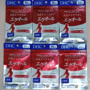 DHC エクオール 大豆イソフラボン 20日分 6袋