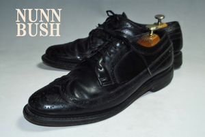 DSC6719◆驚愕の2555円～完全売り切り！NUNN BUSH◆ナンブッシュ/黒/28.5㎝/ウイングチップ/ロー/上質レザー！熟練の職人技巧！高級革靴！