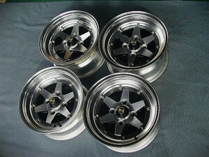 ★美品！当時物★SSR ロンシャン XR4 14インチ 7.0J/7.5J 4穴 PCD114.3★深リム！希少サイズ！４本！★段リム★旧車 AE86★スピードスター