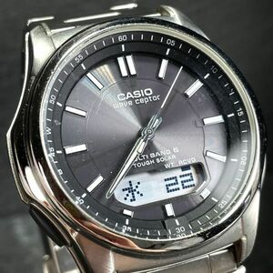 CASIO カシオ wave ceptor ウェーブセプター WVA-M630D-1A 腕時計 アナデジ タフソーラー 電波ソーラー 3針 ブラック文字盤 動作確認済み