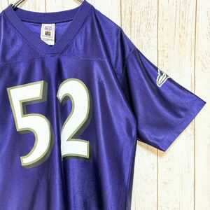 NFL Baltimore Ravens ボルチモア・レイブンズ ルイス プリント ユニフォーム ゲームシャツ S USA古着 アメリカ古着