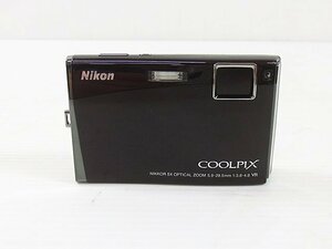 ∞【ジャンク】Nikon ニコン コンデジ COOLPIX S60 パープリッシュブラック 本体のみ 動作未確認 現状品 5.9-29.5ｍm F3.8-4.8 □H8