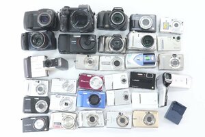 【30点】コンパクトカメラ デジタルカメラ デジカメ まとめ売り Panasonic/CANON/FUJIFILM/NIKON/CASIO 等 20625-K