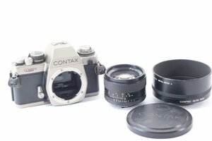 【ジャンク品】CONTAX コンタックス S2 60 years Carl Zeiss Planar 50mm F1.4 T* MMJ 一眼レフ フィルム カメラ 単焦点 レンズ 43778-K
