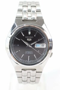 SEIKO 5 セイコー ファイブ 7S26-01T0 裏スケ 自動巻き デイデイト メンズ 腕時計 6118-N